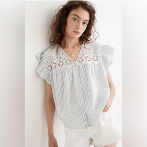 Madewell flutter top XL